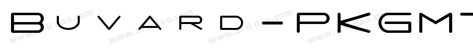 Buvard-PKGM7字体转换