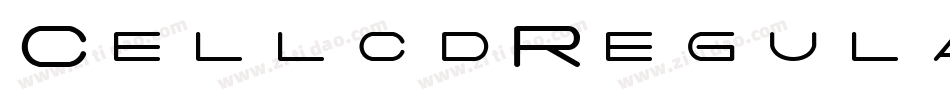 CellcdRegular-vYV7字体转换
