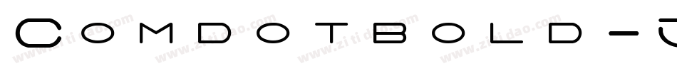 Comdotbold-JRW7字体转换