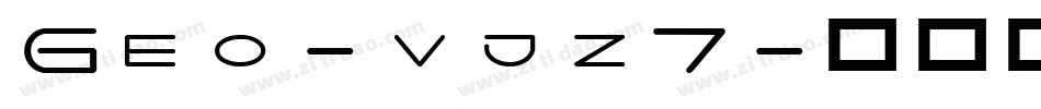 Geo-vjz7字体转换