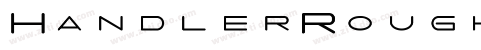HandlerRough-rggV7字体转换