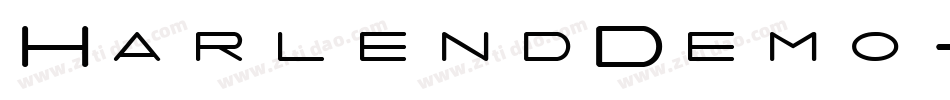 HarlendDemo-9ZX7字体转换