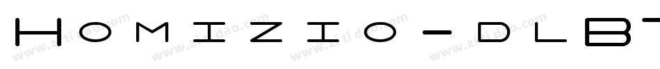 Homizio-dlB7字体转换