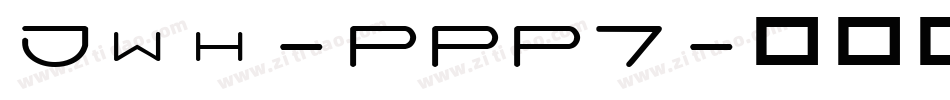 Jwh-PPP7字体转换