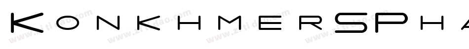KonkhmerSPhanith3-jnB7字体转换