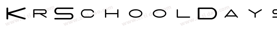 KrSchoolDays-Lwyn字体转换