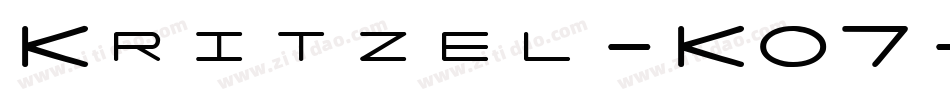 Kritzel-KO7字体转换
