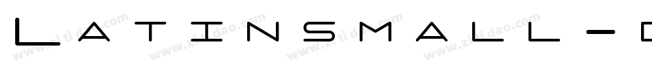 Latinsmall-dOG7字体转换