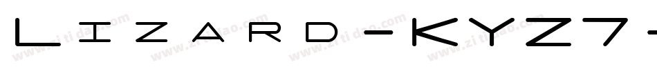 Lizard-KYZ7字体转换