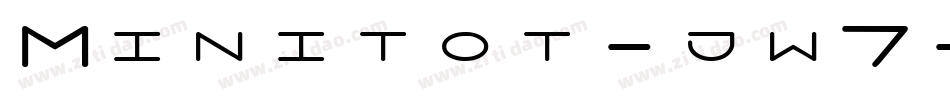 Minitot-jw7字体转换