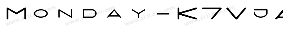 Monday-K7VjA字体转换