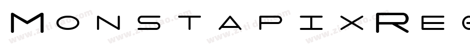 MonstapixRegular-KZG7字体转换