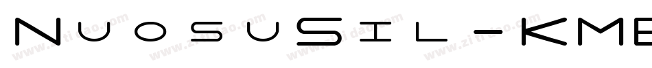 NuosuSil-KMB7字体转换