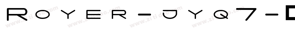 Royer-jyq7字体转换