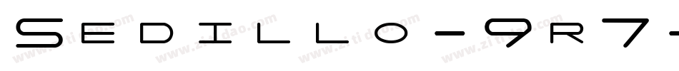 Sedillo-9r7字体转换