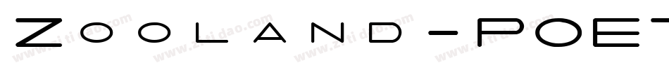 Zooland-POE7字体转换