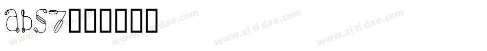 ABS7字体转换