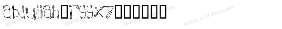 Abdullah-rggX7字体转换