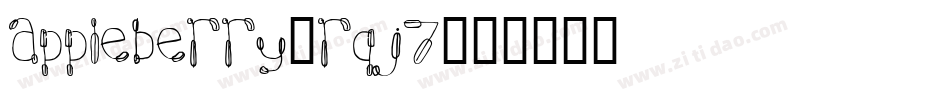 Appleberry-rqj7字体转换