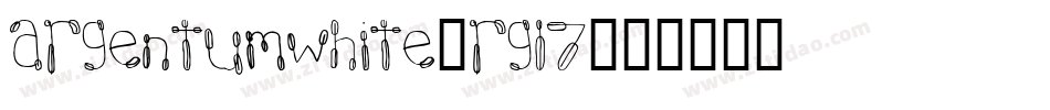 Argentumwhite-rgL7字体转换
