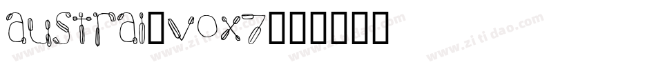 Austral-voX7字体转换