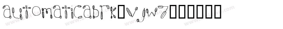 AutomaticaBrk-vjw7字体转换