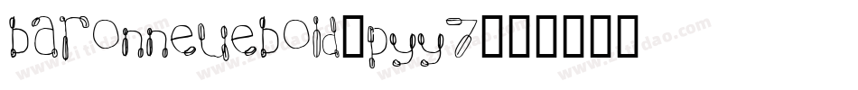 Baronneuebold-PYY7字体转换
