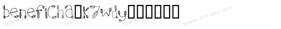 Beneficha-K7Wdy字体转换