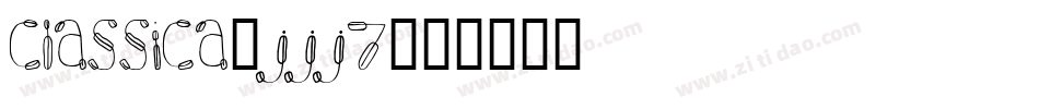Classica-jjJ7字体转换