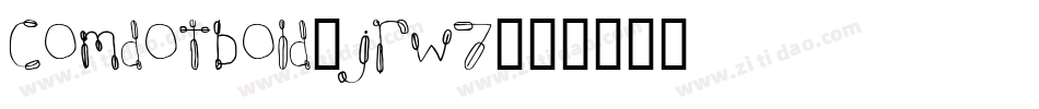 Comdotbold-JRW7字体转换
