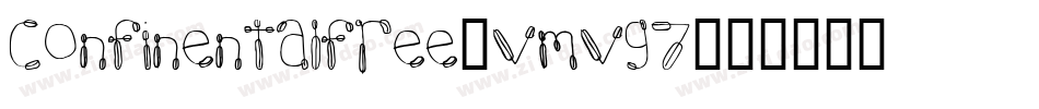 Confinentalfree-vmvG7字体转换