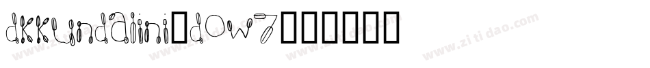 Dkkundalini-doW7字体转换