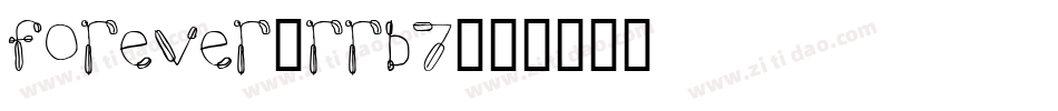Forever-rRB7字体转换