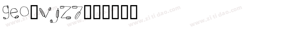 Geo-vjz7字体转换