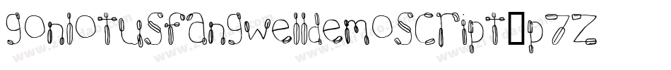 GonlotusfangwelldemoScript-p7Zrv字体转换