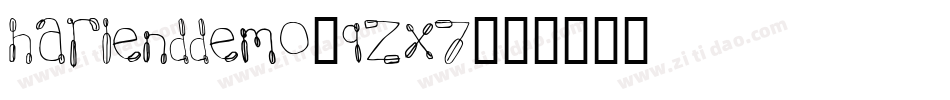 HarlendDemo-9ZX7字体转换