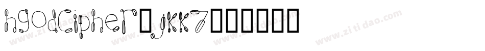 Hgodcipher-JKK7字体转换