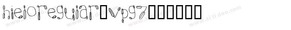 HieloRegular-vpg7字体转换