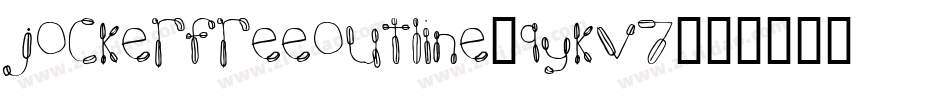 JockerFreeOutline-9YKV7字体转换