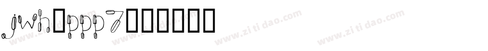 Jwh-PPP7字体转换