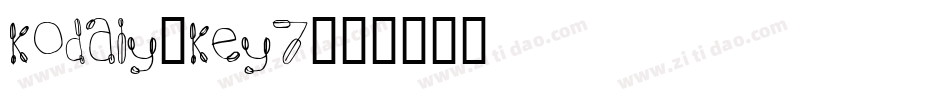 Kodaly-KEY7字体转换