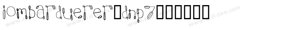 Lombarduerer-dnp7字体转换