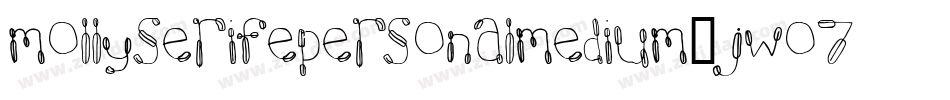 MollyserifepersonalMedium-jwO7字体转换
