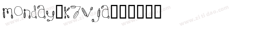 Monday-K7VjA字体转换