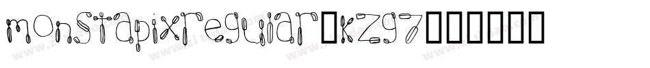 MonstapixRegular-KZG7字体转换
