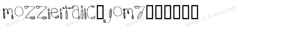 MozzieItalic-joM7字体转换
