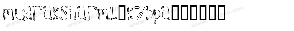 MudraksharM1-K7BpA字体转换