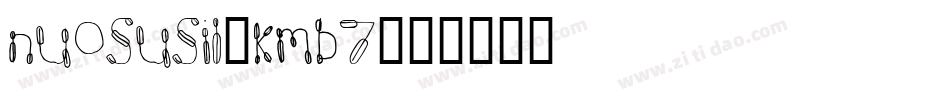 NuosuSil-KMB7字体转换