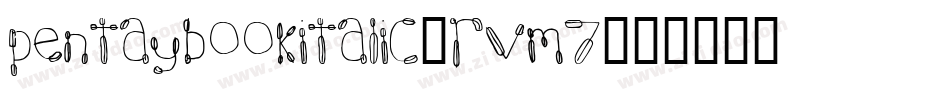 PentaybookItalic-rVM7字体转换