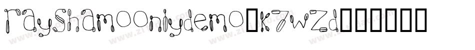 RayshaMoonlyDemo-K7WzD字体转换